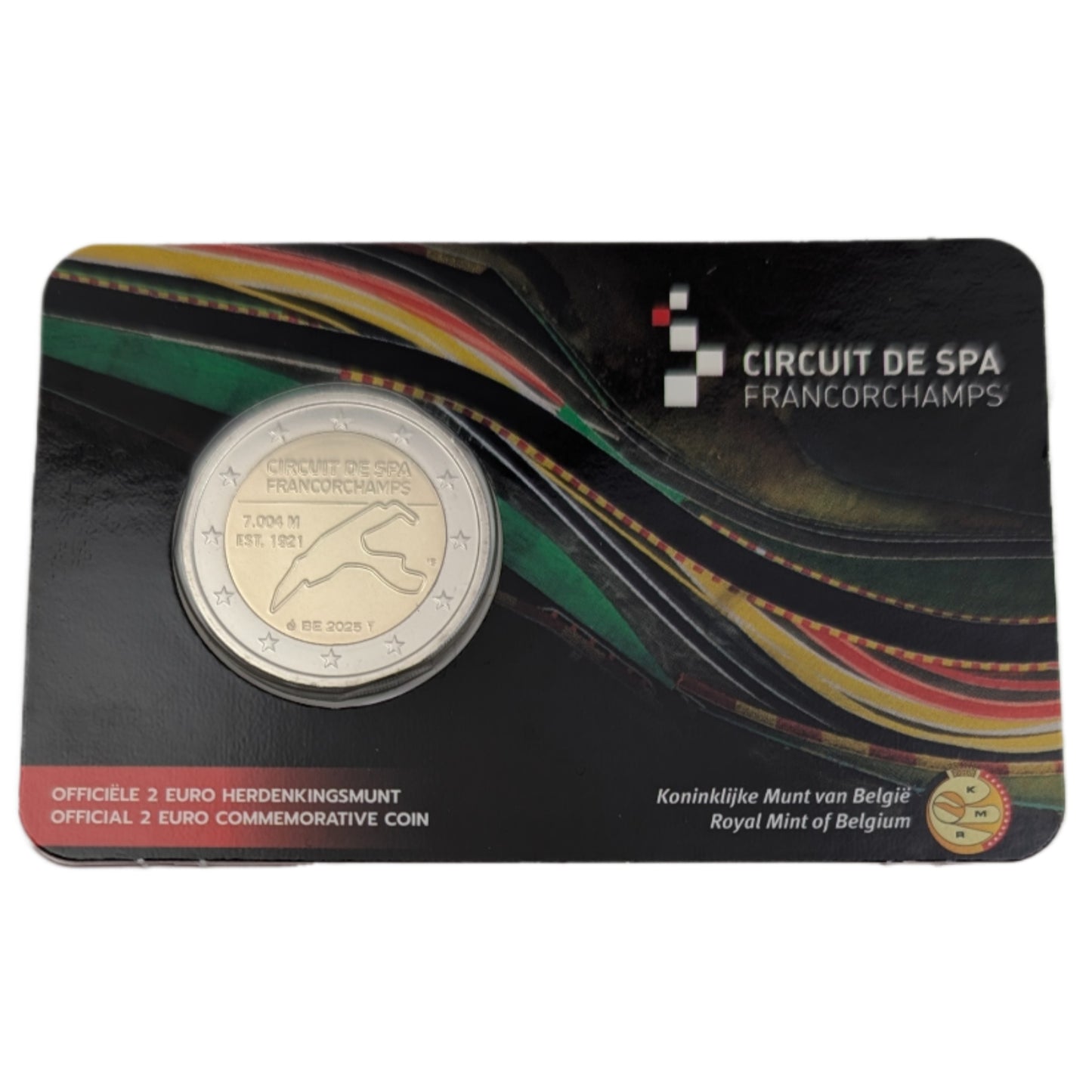 Circuit De Spa Francorchamps, 2€ Seite NL (gelb) oder FR (rot) nach Verfügbarkeit