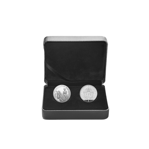 100th Anniversary of the Birth of Queen Elizabeth II, 2-Coin-Set: Großbritannien und Kanada, 2 Pfund + 20 Dollar