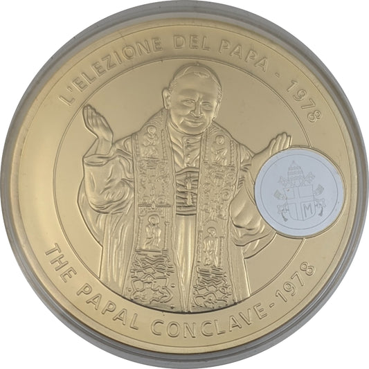 Paul II., Karol Jozef Woityla, L'elezione del Papa 1978 / Papal Conclave 1978, 24 Karat vergoldet