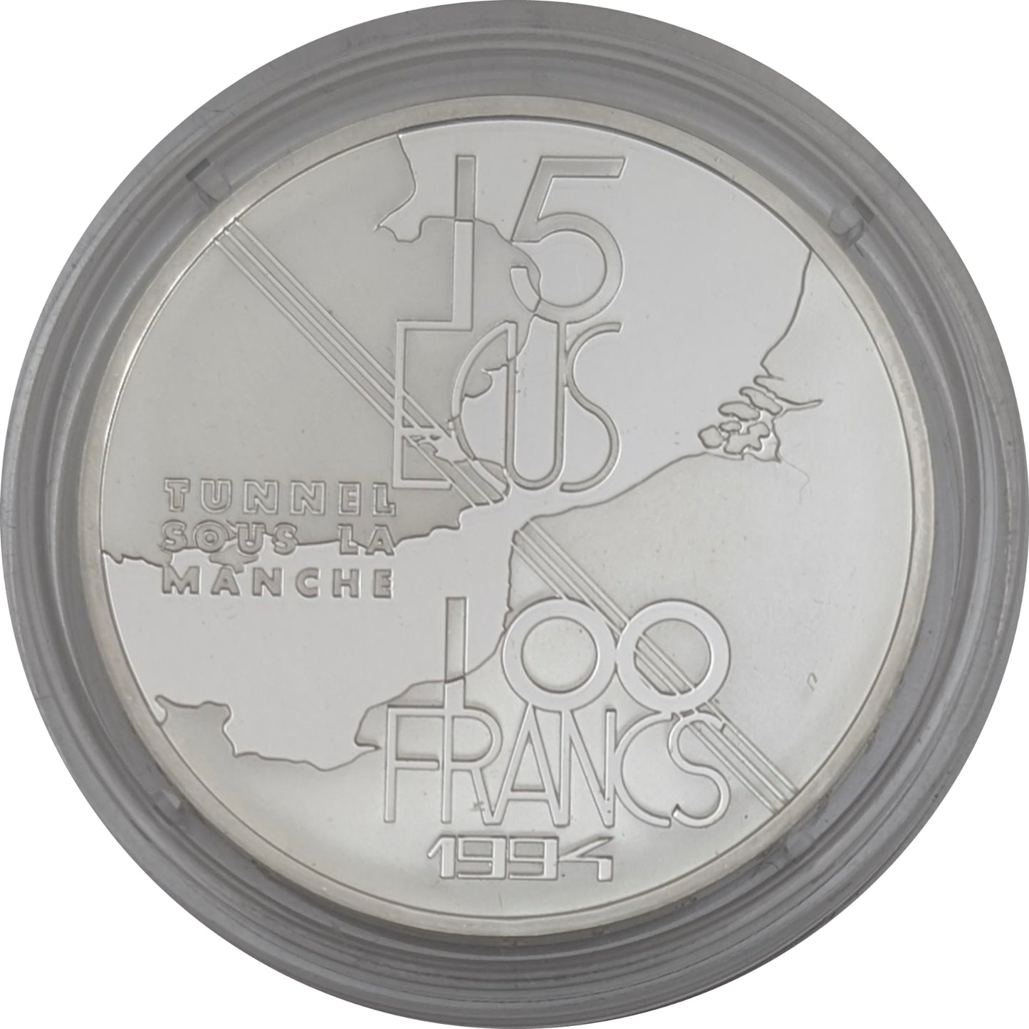 Eurotunnel / Kanaltunnel/Eröffnung, 15 Ecu/100 Francs