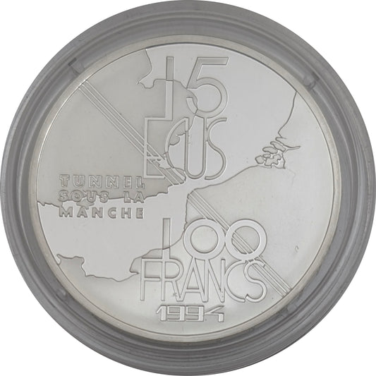 Eurotunnel / Kanaltunnel/Eröffnung, 15 Ecu/100 Francs