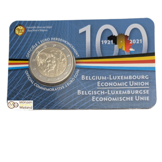 100 Jahre Belgisch-Luxemburgische Wirtschaftsunion, 2 € FR/DE