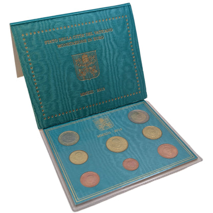 KMS Kursmünzensatz Benedict XVI, 1 Ct - 2 €