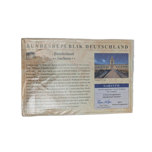 Sachsen, Dresdner Zwinger, 5x2 Euro, BTN Blister