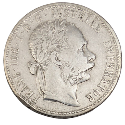 Franz Josef I., Habsburg, Wien, Gulden/Florin, Randfehler