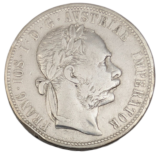 Franz Josef I., Habsburg, Wien, Gulden/Florin, Randfehler
