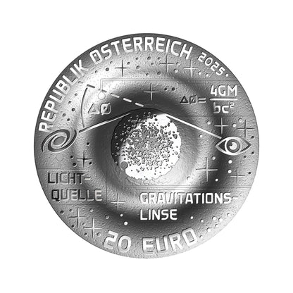 2/5 Einsteinring - Serie Schönheit des Universums, farbig, besondere Form