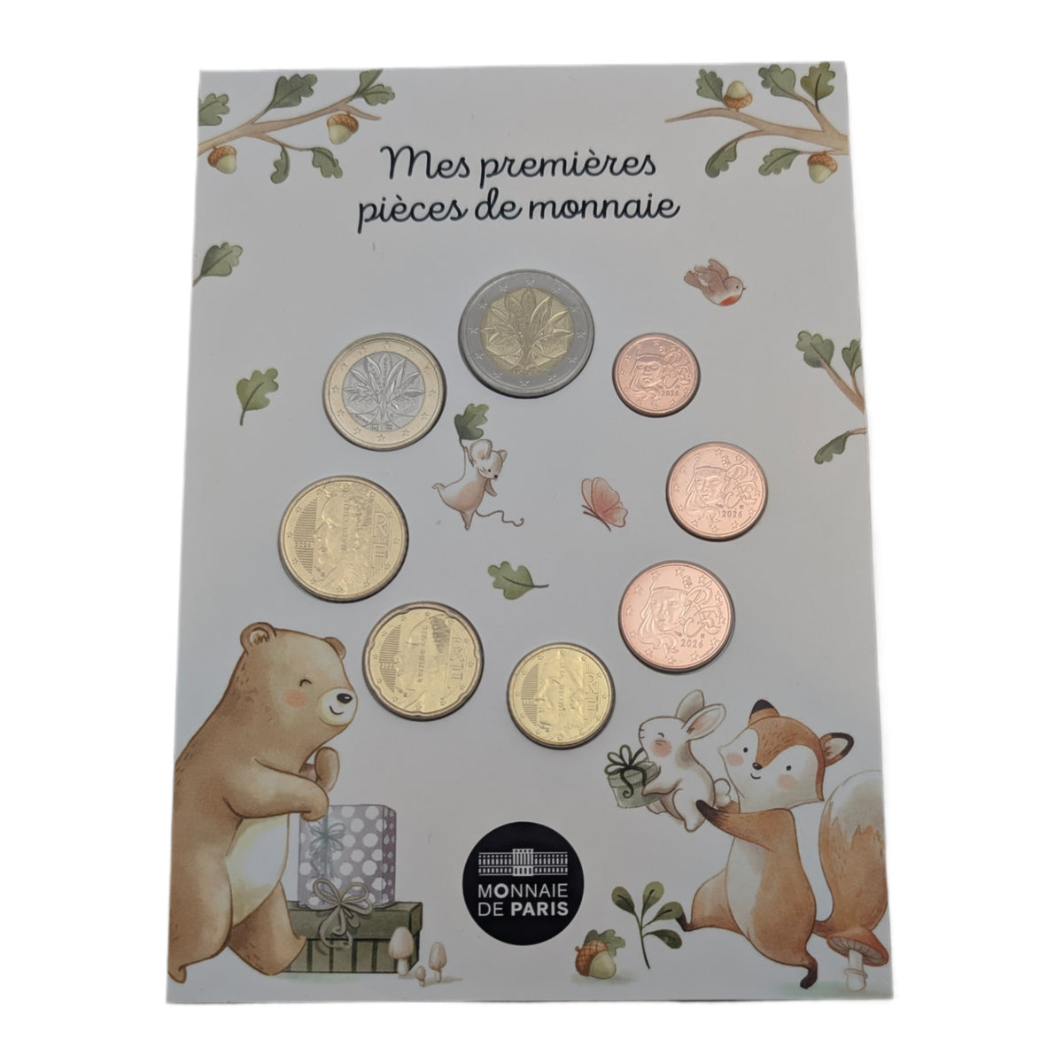 KMS Kursmünzensatz Babysatz "Meine Erste Münze", 1 Ct - 2 €