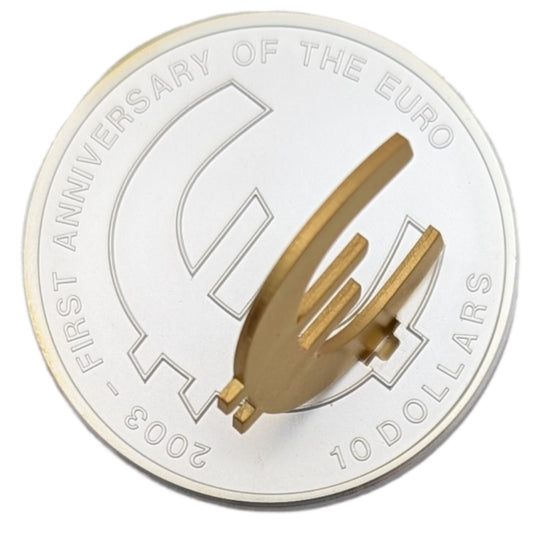 First Anniversary of the Euro, Skulpturmünze