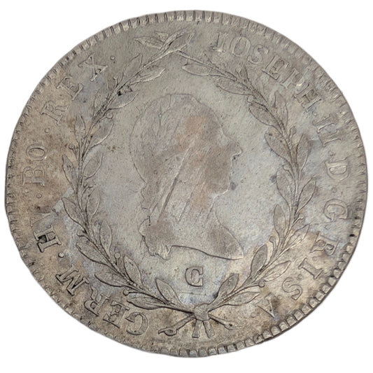 Joseph II., Habsburg, RDR, Prag/Böhmen, Kopfbild justiert