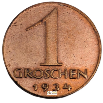 1. Republik, Umlaufmünze, 1 Groschen