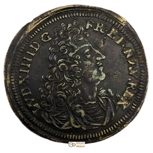 Louis XIV., Rechenpfennig von Johann Conrad Höger