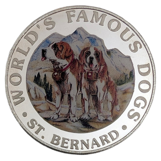 Bernhardiner - World's Famous Dogs, Farbmünze