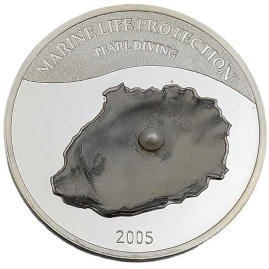 Pearl Diving/Perlentauchen - Marine Life Protection, mit echter Perle
