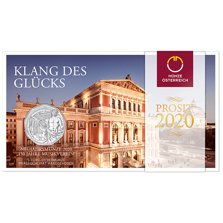 150 Jahre Musikverein: Klang des Glücks - Neujahrsmünze