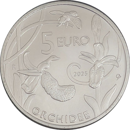 KMS Kursmünzensatz groß "Wilde Orchideen", 1 ct - 5 €