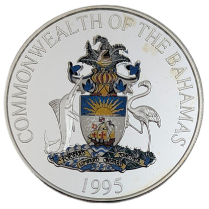 Bahama Parrot/Papagei - Flora und Fauna, colored, farbig