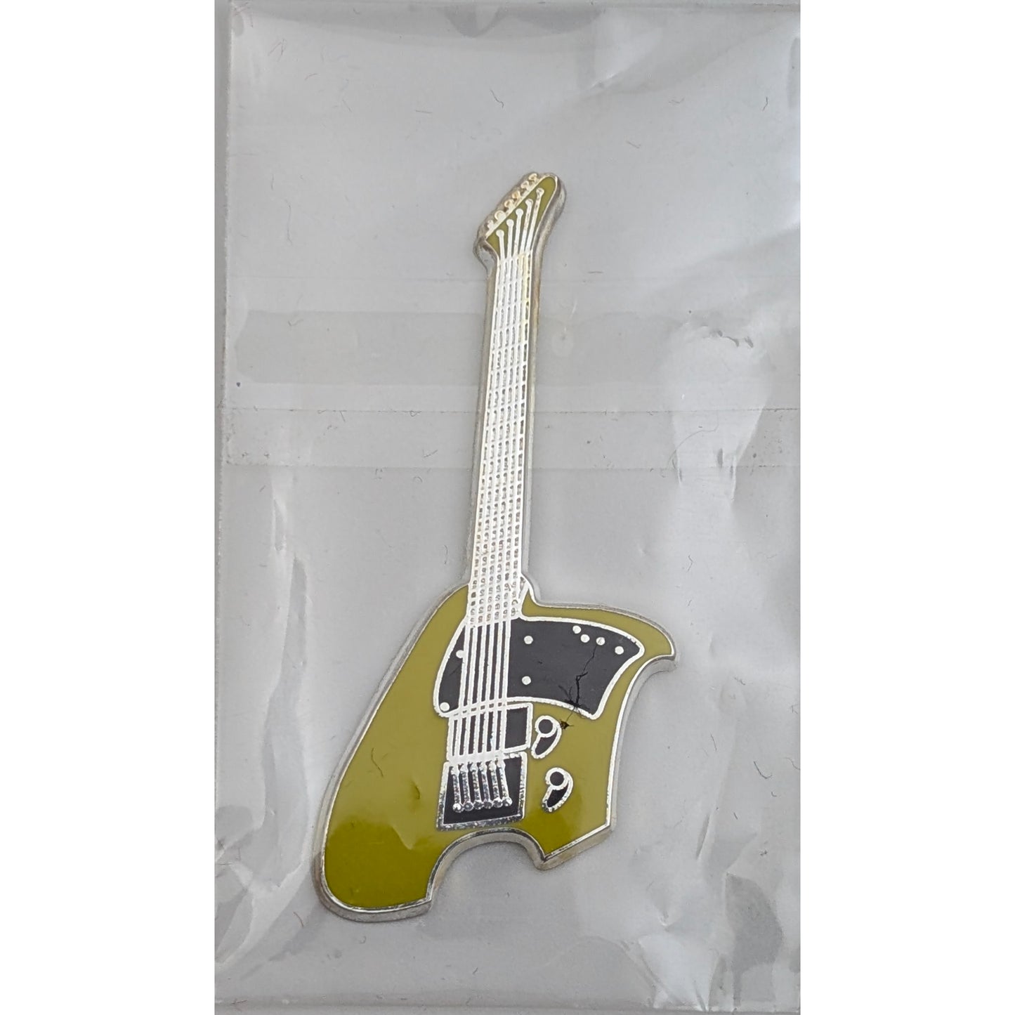 #4/6 Klein - E-Gitarrenserie (50. Jahrestag der Rock'n'Roll-Musik), versilbert und emailliert