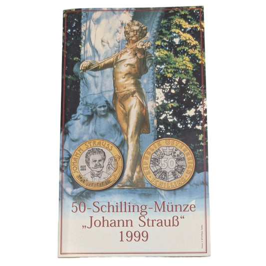 Johann Strauss (Denkmal im Stadtpark Wiens) im Originalfolder