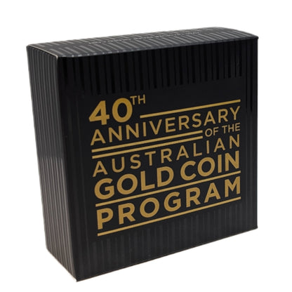 Nugget - 40th Ann. Australian Goldcoin Program, mit Goldapplikation