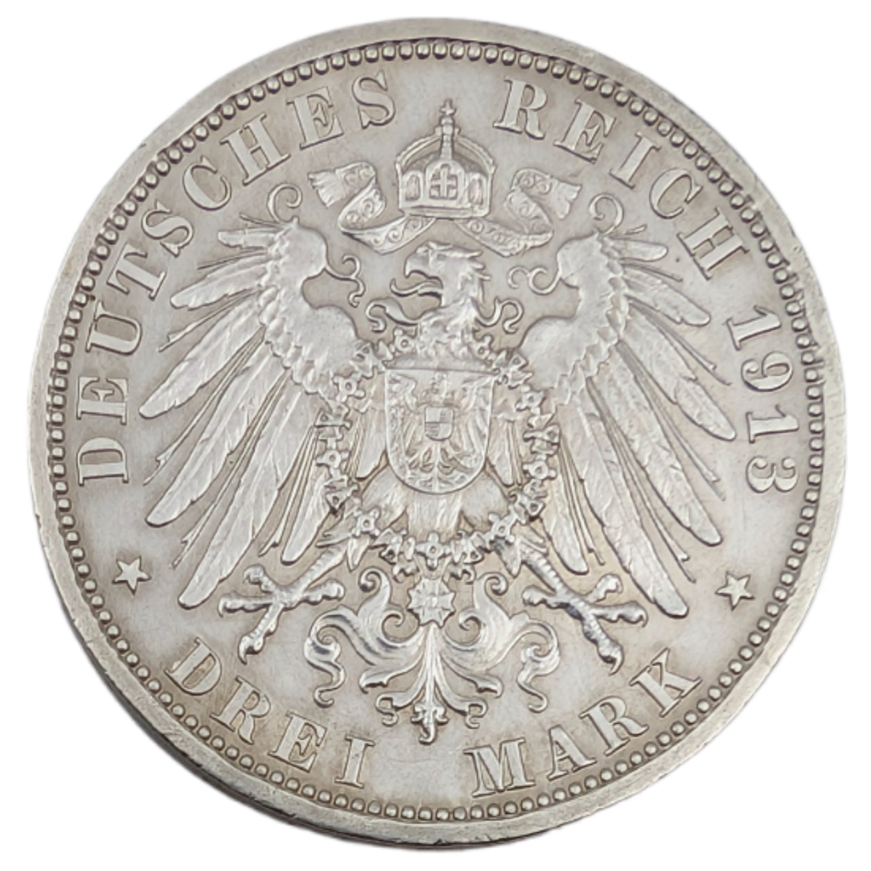 Wilhelm II., Preussen, 25 jähriges Regierungsjubiläum,  Deutsches Kaiserreich (1871-1918), winziger Randfehler