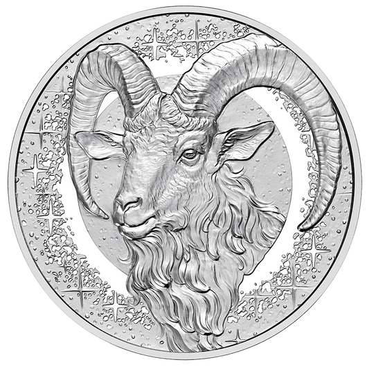 Steinbock mit Rosenquarz - Sternbilder