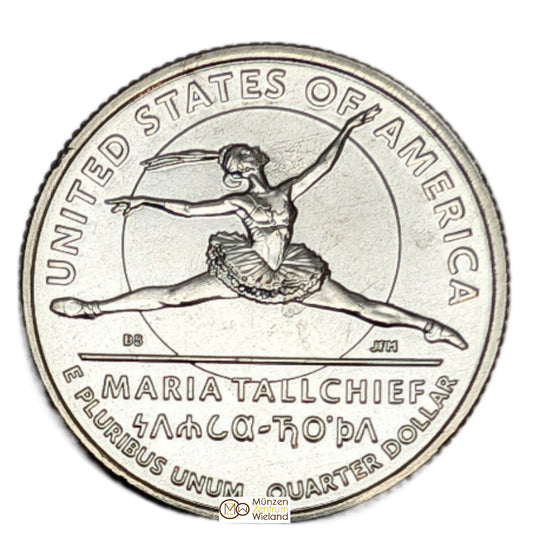 Maria Tallchief, Quarter, Buchstabe nach Verfügbarkeit