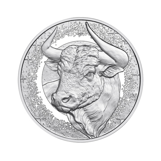 Stier mit Bernstein- Sternbilder