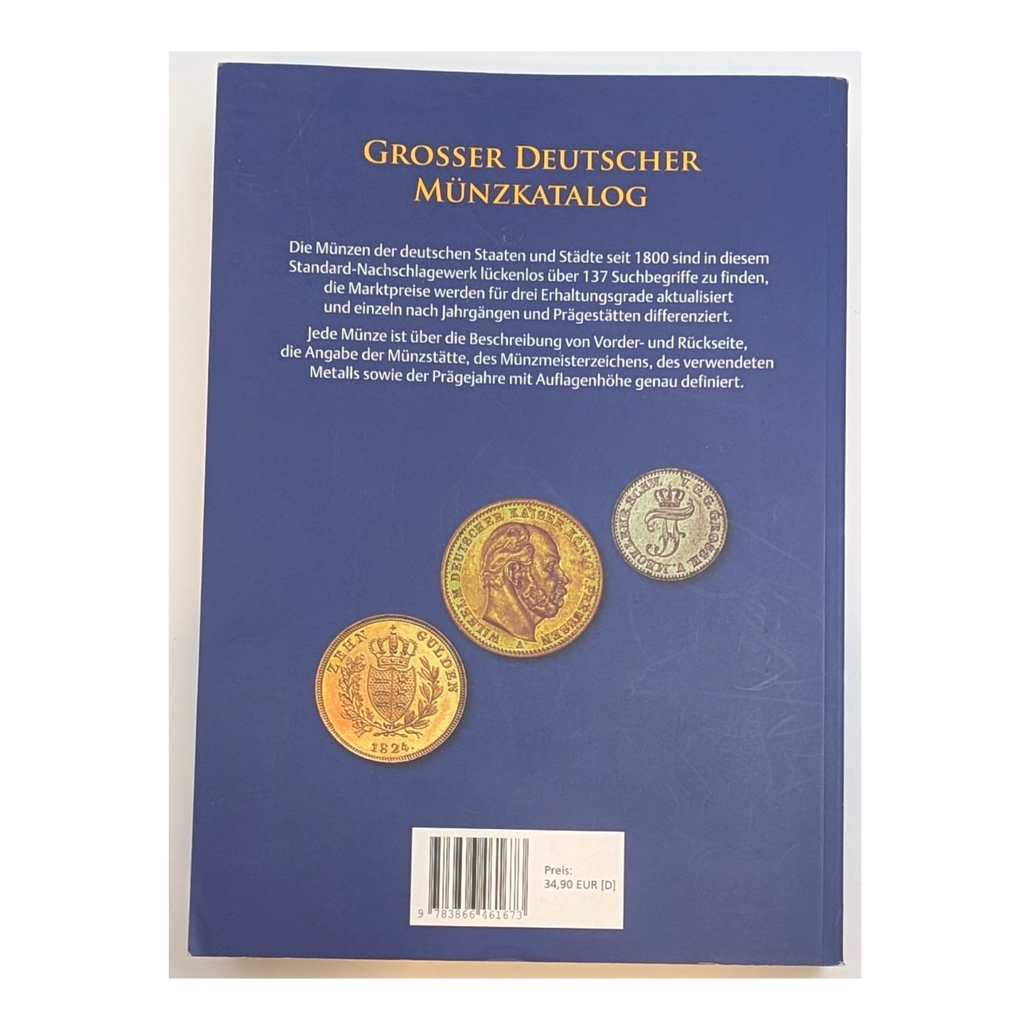 GROSSER DEUTSCHER MÜNZKATALOG von 1800 bis heute, 34. Auflage 2019