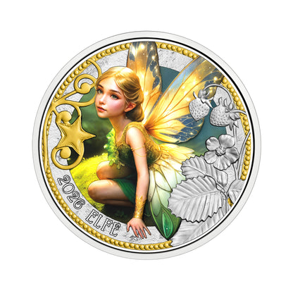 03/12 Die Elfe - Naturgeist der Fantasie, Fabelwesen, Fabelwesen, farbig, leuchtet mit UV-Taschenlampe