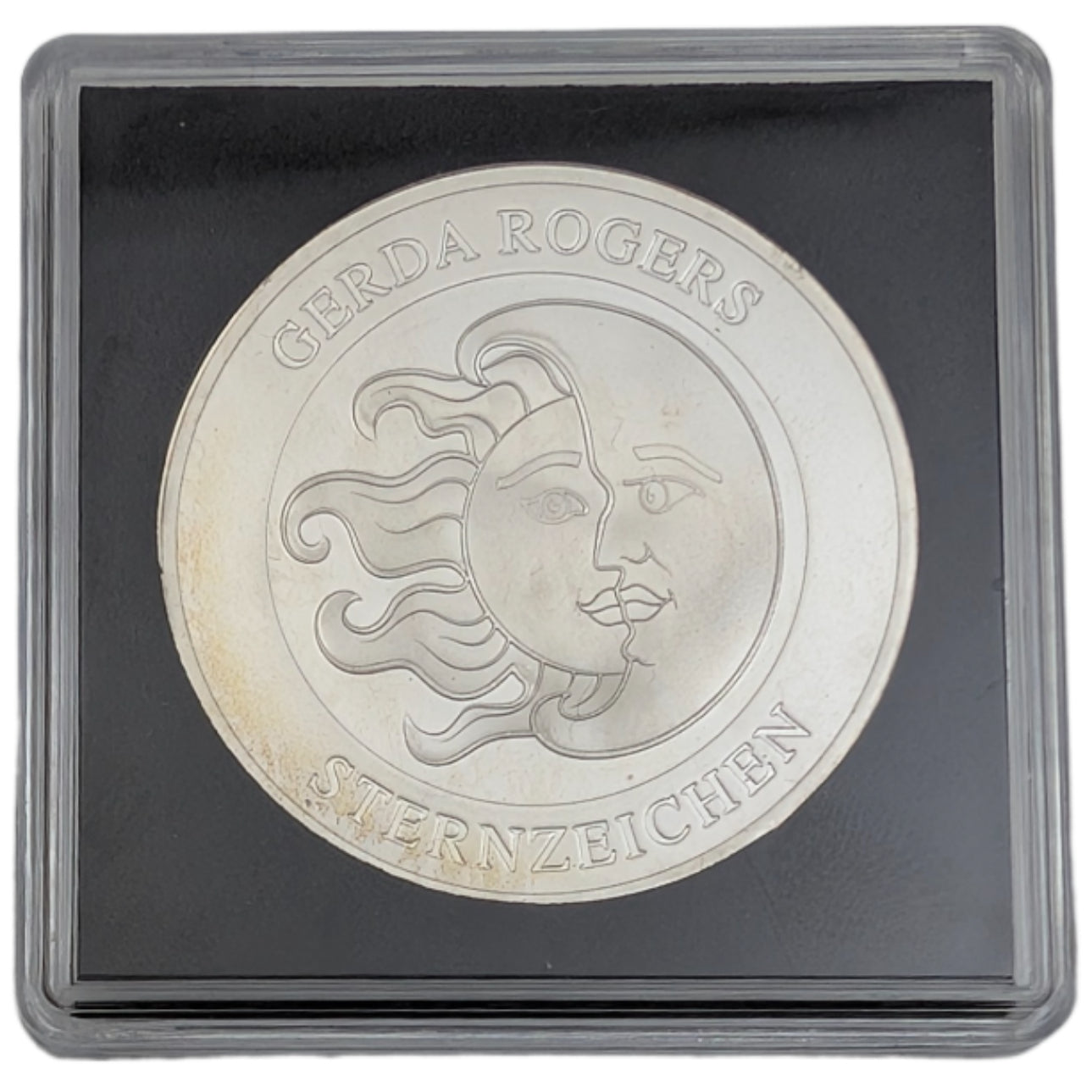 Sternzeichen Stier - Gerda Rogers, teilvergoldet, teilkoloriert