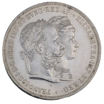 Franz Joseph I., Doppelgulden zur Silberhochzeit