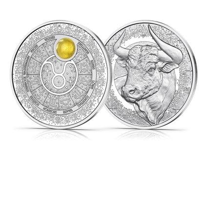 Stier mit Bernstein- Sternbilder