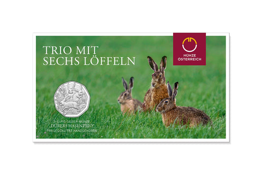 Dürer´s Hasentrio - Ostermünze im Blister