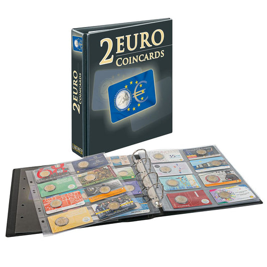 Sammelalbum für Coincards PUBLICA M mit Einlageblätter für 80 Coincards