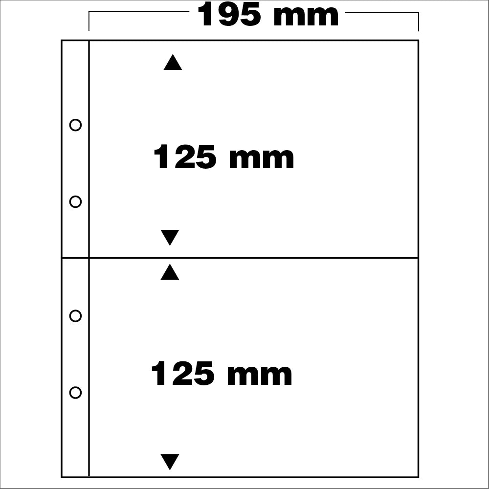Ergänzungsblätter Safe-Premium 5 Blätter, 2 Taschen für Premium Länderalbum 5 € Österreich
