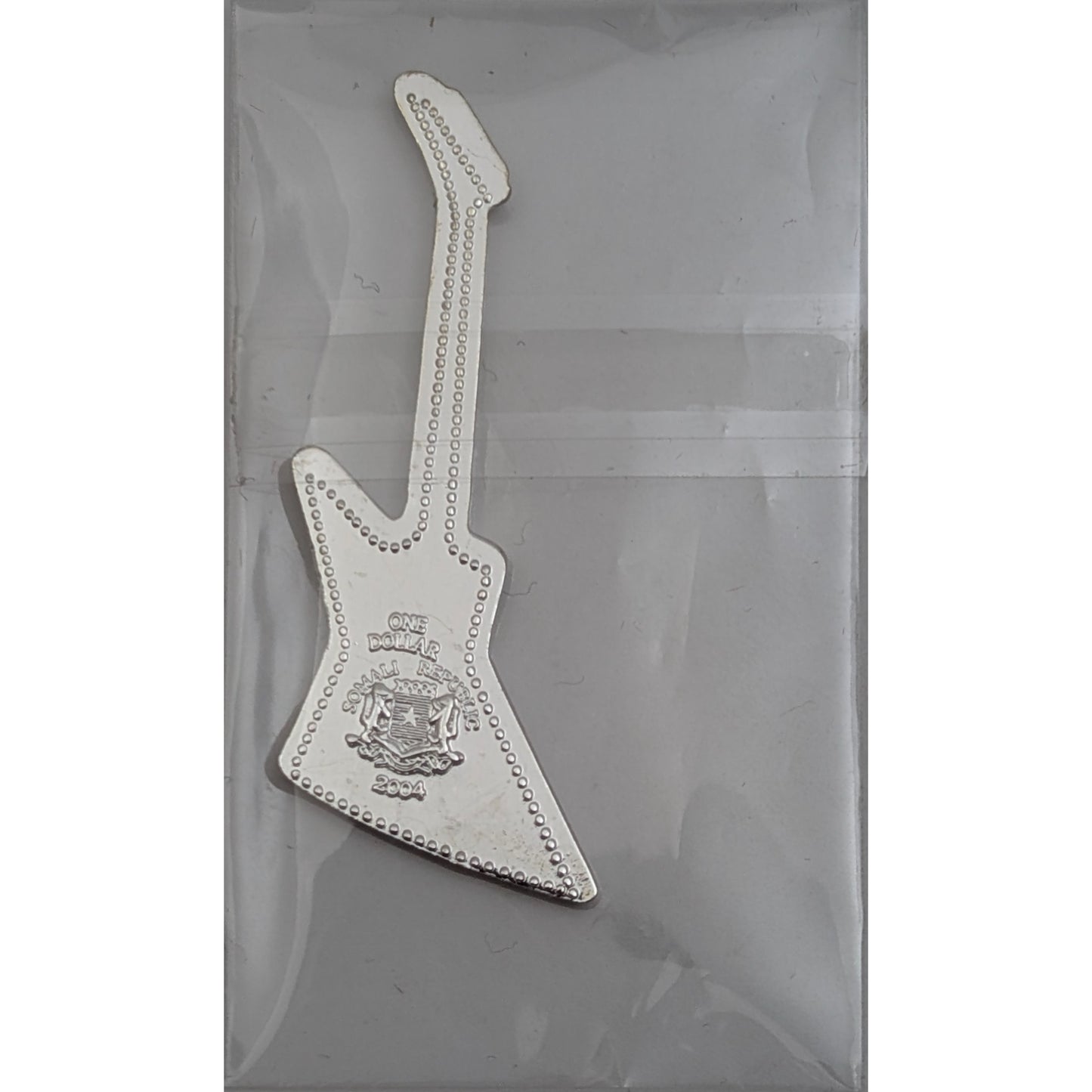 #4/6 Blue Gibson Explorer - E-Gitarrenserie (50. Jahrestag der Rock'n'Roll-Musik), versilbert und emailliert