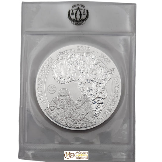 15 Jahre Berggorilla, African Ounce, Bullion