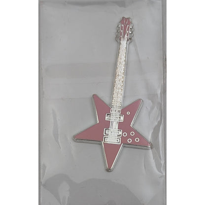 #4/6 Pink Star - E-Gitarrenserie (50. Jahrestag der Rock'n'Roll-Musik), versilbert und emailliert