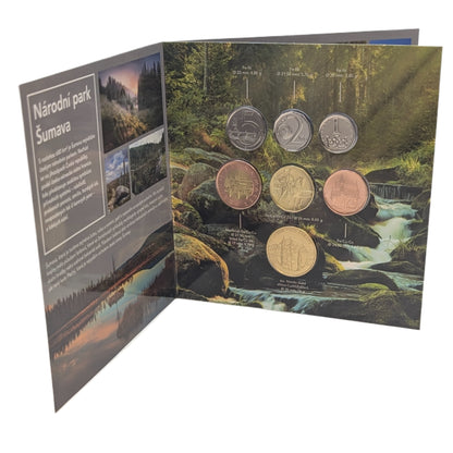KMS Kursmünzensatz 1 Krone - 50 Kronen + Token Narodni Park