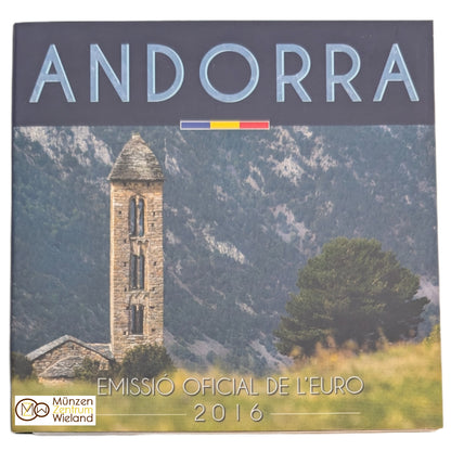 KMS Kursmünzensatz "Werte Andorras"  1 ct - 2 € im Blister