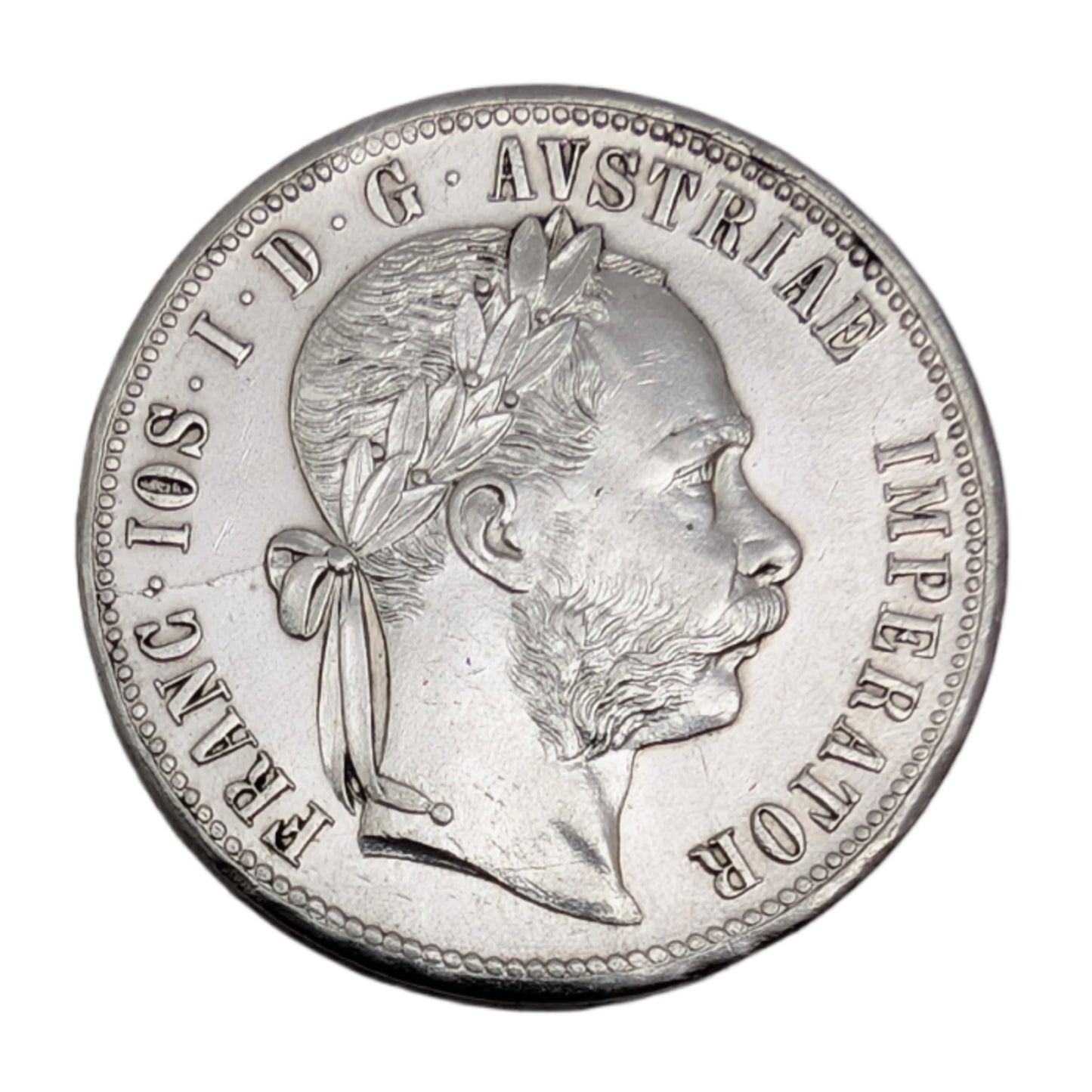 Franz Josef I., Habsburg, Wien, Gulden/Florin, feiner Kratzer