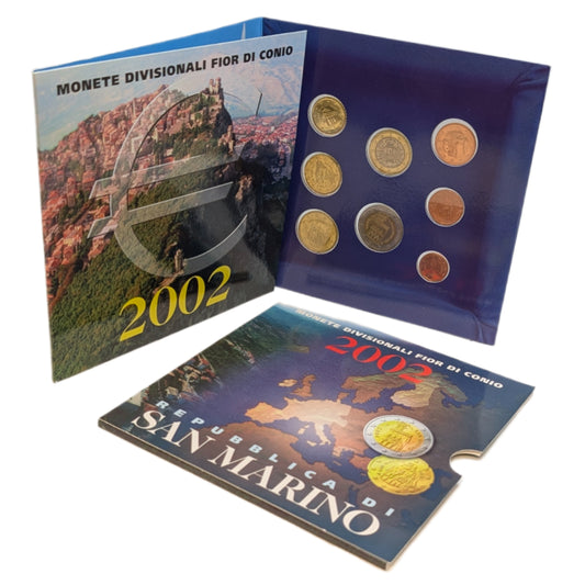 KMS Kursmünzensatz 1 ct - 2 €, erster Eurosatz