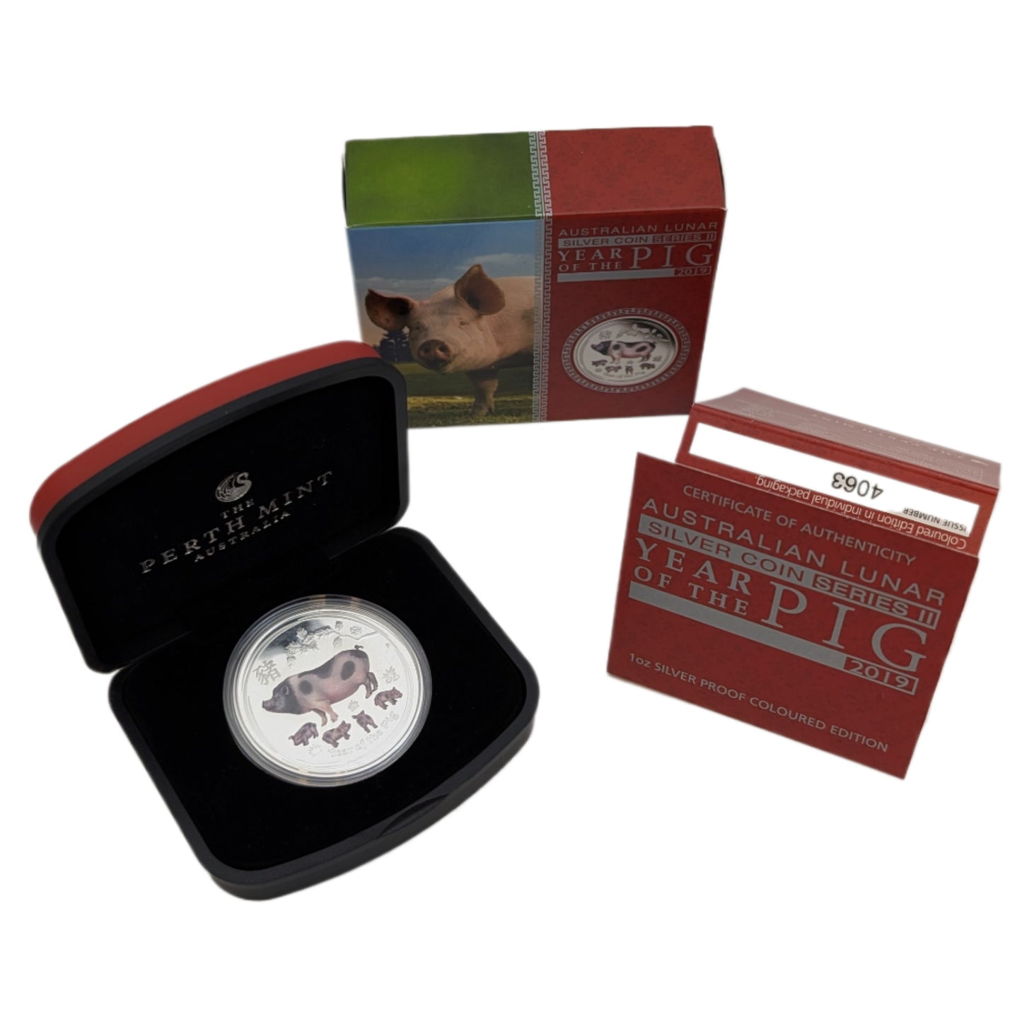 Year of the Pig/Jahr des Schweines, colored/farbig, Lunar II