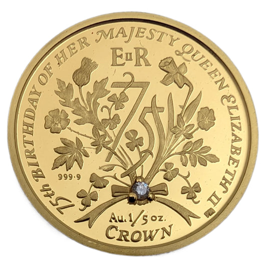 75th Birthday Of Her Majesty Queen Elizabeth II. with Diamond / Geburtstag Königin Elisabeth II. mit Diamant