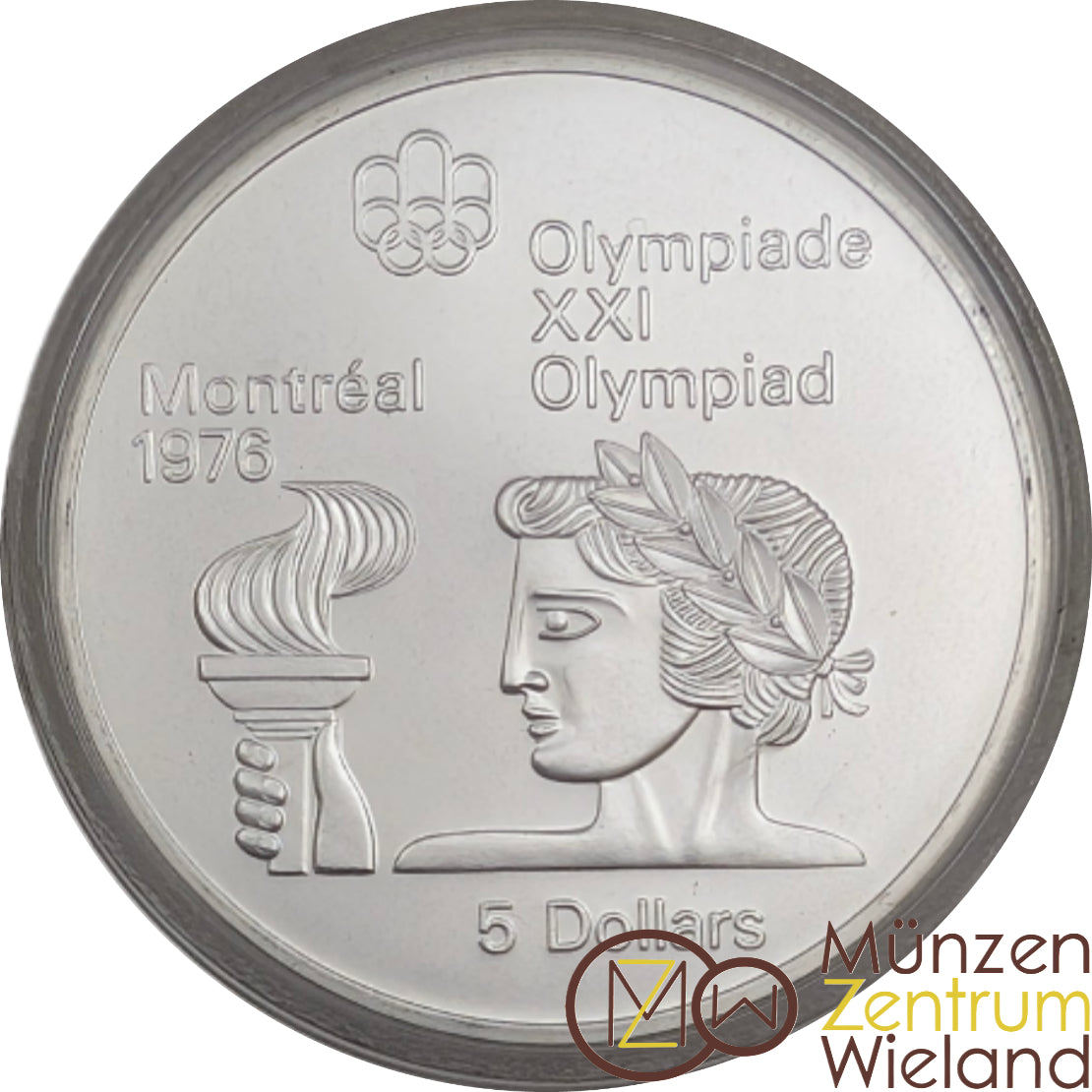 Athlet mit Fackel - XXI. Olympische Sommerspiele Montreal 1976