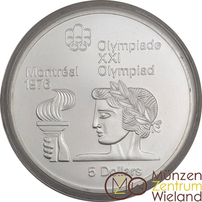 Athlet mit Fackel - XXI. Olympische Sommerspiele Montreal 1976