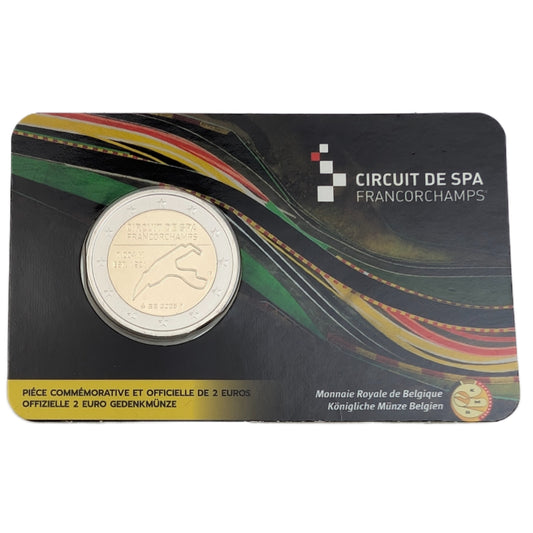 Circuit De Spa Francorchamps, 2€ Seite NL (gelb) oder FR (rot) nach Verfügbarkeit