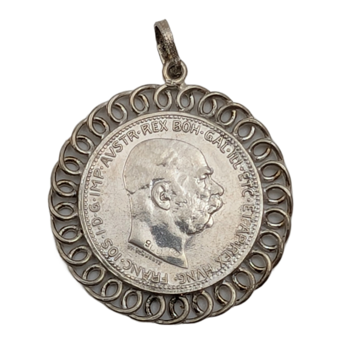 Franz Joseph I., Habsburg, gefasst mit Öse