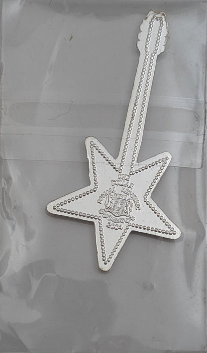 #4/6 Pink Star - E-Gitarrenserie (50. Jahrestag der Rock'n'Roll-Musik), versilbert und emailliert